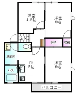 メゾンドールK【1階】の間取り