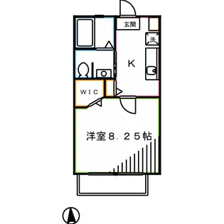 東京都三鷹市上連雀6【アパート】の間取り