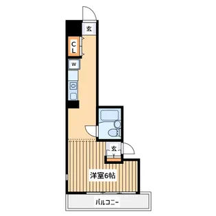 第3下渕ビル【6階】の間取り