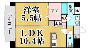福岡県福岡市城南区堤1【マンション】の間取り