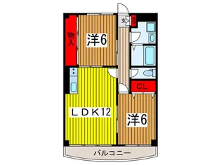 キャッスルサカグチ【1階】の間取り