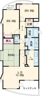 大阪府枚方市南楠葉1【マンション】の間取り