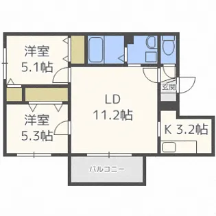 鹿鳴館【1階】の間取り