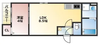 CRASTINE魚住町【3階】の間取り
