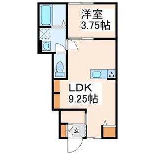 武蔵ヶ丘エステラブル【1階】の間取り