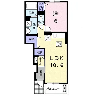 神奈川県小田原市小八幡4【アパート】の間取り
