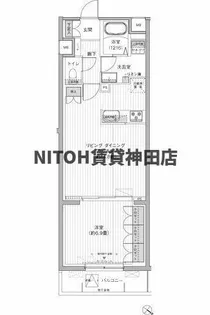 クラルテラセ新宿富久【2階】の間取り
