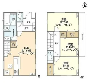 埼玉県さいたま市北区日進町1【一戸建】の間取り