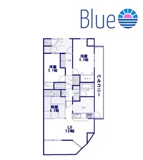 ヴィルヌーブ東戸塚プレジール【1階】の間取り