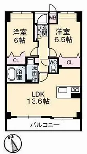 ヴィラシオン長府【3階】の間取り