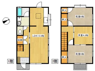 広島県広島市佐伯区皆賀2【一戸建】の間取り