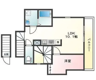 GRANT HOMES 上落合【3階】の間取り