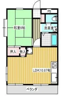 ヒルサイドハイム【2階】の間取り