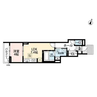 1life【1階】の間取り