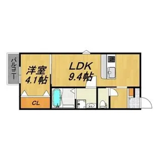 LECOCON蟹江【2階】の間取り