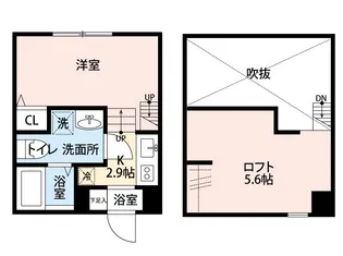 ジオーレ稲田堤【1階】の間取り