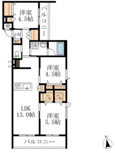 へーベルメゾンわびすけ【3階】の間取り
