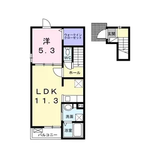 セリーン プレイス【2階】の間取り