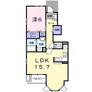 ポライトリーII【1階】の間取り