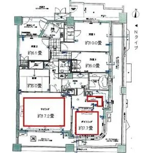 レジディア泉【15階】の間取り