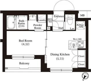 アーバンパーク方南町II【2階】の間取り