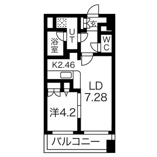 レガーロ美術館通【4階】の間取り