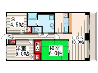 フェリスカーサ【4階】の間取り