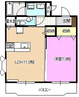 ルミエール常入【4階】の間取り