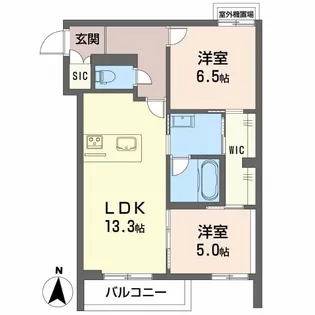 シャーメゾンリアンII【3階】の間取り