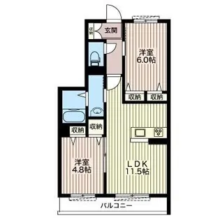 マストライフ平松本町【1階】の間取り