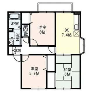 パセオ・ブルージュ【1階】の間取り
