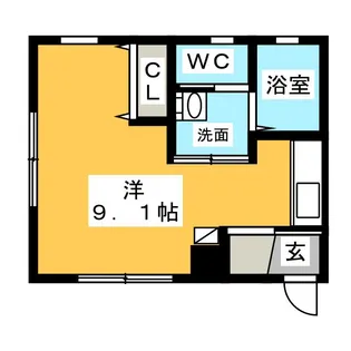 ミュゼット八田【3階】の間取り
