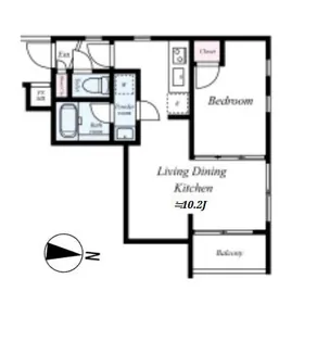 パレ・ホームズ中延【4階】の間取り