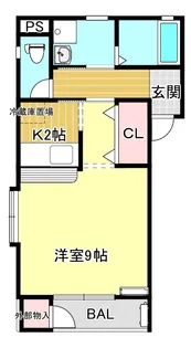 シャンドフルールA棟【1階】の間取り