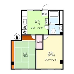 山王ロッヂ【3階】の間取り