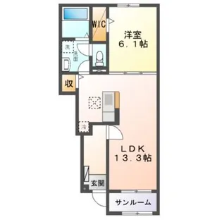 ヘリテージ【1階】の間取り