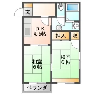 第五セイワハイツ【2階】の間取り
