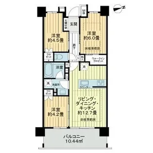 ザ・ライオンズ西川口【3階】の間取り