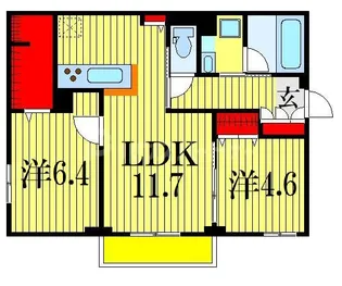 グランテージ海神 C【3階】の間取り