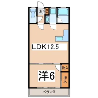 塩山駅前松本ビル【2階】の間取り