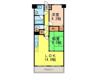 ヴィルヌ-ブ緑地公園ノ-スヒルの間取り