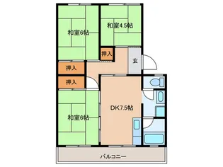 パビリオン春日井【3階】の間取り