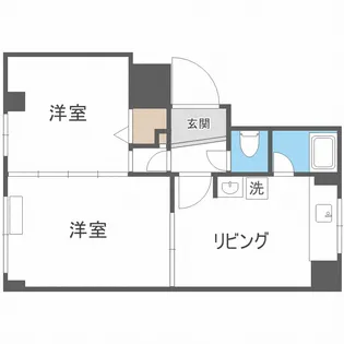 マンション三宅C棟【4階】の間取り