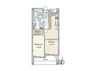 クオリア広尾【2階】の間取り