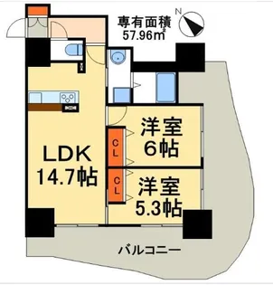 果樹園ST【7階】の間取り