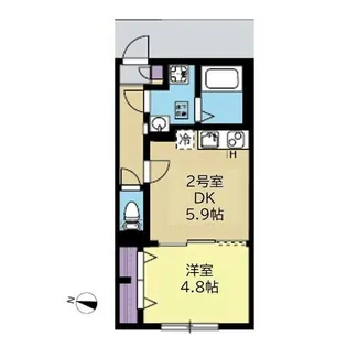 ウィステリアパルク保土ヶ谷【1階】の間取り