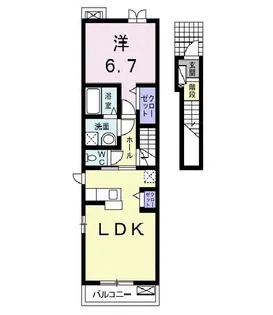 アルカンシエル 神立A【2階】の間取り