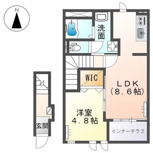 エバー・プレイス【2階】の間取り