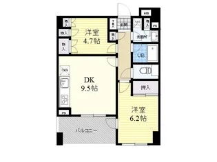 アーバンハイツ三晴【11階】の間取り