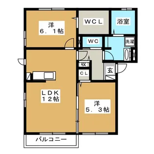 グランドソレーユ【3階】の間取り